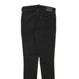 LEVI'S Womens Black Slim Skinny Denim Medium W24 L28 Cotton Blend Zip Jeans