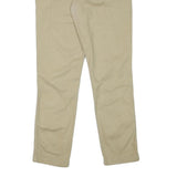 DICKIES Mens Cotton Blend Beige Slim Tapered Trousers W34 L30 Workwear Casual
