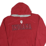 CHAMPION Mens Red Indiana Pullover Hoodie L Cotton Casual Sweatshirt