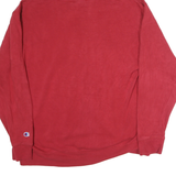 CHAMPION Mens Red Indiana Pullover Hoodie L Cotton Casual Sweatshirt