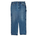 Dickies Carpenter Jeans - 34W 34L Blue Cotton