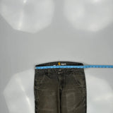 Carhartt Carpenter Trousers - 30W 28L Grey Cotton