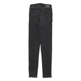 LEVI'S 721 Womens Jeans Black Slim Skinny Denim Medium W25 L30 Classic Style