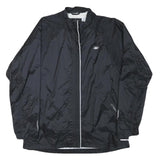 REEBOK Womens Black Zip Polyester Blend Jacket XL Plain Lightweight Sportswear