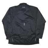 REEBOK Womens Black Zip Polyester Blend Jacket XL Plain Lightweight Sportswear