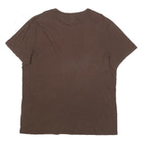 LEVI'S Mens Brown Cotton Blend Logo T-Shirt 2XL Short Sleeve Crew Neck Casual