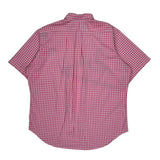 Ralph Lauren Checked Short Sleeve Shirt - XL Pink Cotton