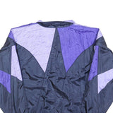 PAND'ORA Womens Blue & Purple Zip Jacket L Polyester Blend Colourblock Retro