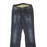 IXS Womens Blue Denim Regular Fit Straight Leg Cotton Blend Medium Wash W28 L34