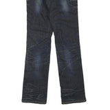 IXS Womens Blue Denim Regular Fit Straight Leg Cotton Blend Medium Wash W28 L34