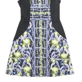 PETER PILOTTO Womens Black & Multicolour Sleeveless Day Polyester Blend Dress UK