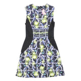 PETER PILOTTO Womens Black & Multicolour Sleeveless Day Polyester Blend Dress UK