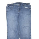 CARHARTT Womens Blue Regular Fit Straight Denim Light Wash Jeans W40 L32 Relaxed