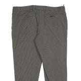 PRADA Womens Cotton Blend Grey Regular Fit Straight Trousers W36 L25 Stylish