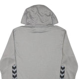 HUMMEL Mens Grey Hoodie M FC Orion Crest Pullover Sportswear
