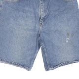 WRANGLER Mens Denim Blue Casual Shorts L W34 Cotton Blend Classic Fit