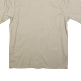 CARHARTT Mens Beige Cotton Short Sleeve Work Shirt L Utility Pockets