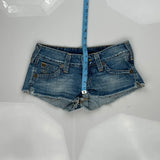 True Religion Denim Shorts - 28W US 0 Blue Denim