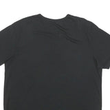 NIKE Mens Black Plain T-Shirt XL Short Sleeve V-Neck Cotton Blend Casual