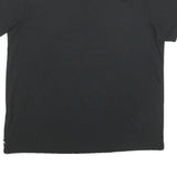 NIKE Mens Black Plain T-Shirt XL Short Sleeve V-Neck Cotton Blend Casual