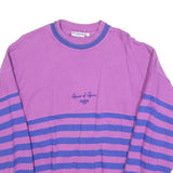 FLASH TEAM Womens Purple & Blue Sweatshirt Crew Neck L Spirit Of Sport Casual