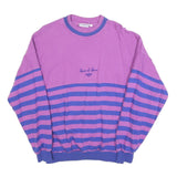 FLASH TEAM Womens Purple & Blue Sweatshirt Crew Neck L Spirit Of Sport Casual