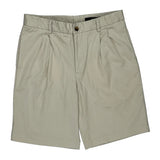 Greg Norman Shorts - 32W 10L Beige Cotton Blend