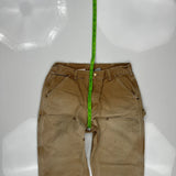 Made In USA Carhartt Double Knee Carpenter Pants - 31W 30L Brown Cotton