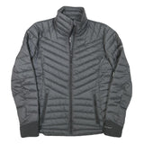 COLUMBIA Womens Black Outdoor Jacket L Polyester Blend Quilted Zip Pockets