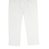 CALVIN KLEIN Mens Jeans White Regular Straight Denim Raw W28 L31 Zip Cotton