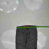 Dickies Double Knee Carpenter Trousers - 34W 30L Grey Cotton Blend