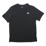 NIKE Mens Black Classic L Short Sleeve Crew Neck Cotton T-Shirt