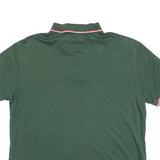POLO RALPH LAUREN Womens Green Short Sleeve Plain Polo Shirt M Cotton Blend