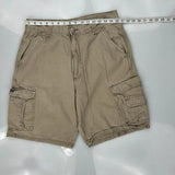 Unbranded Cargo Shorts - 32W 10L Khaki Cotton