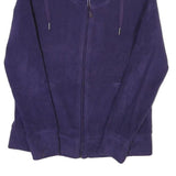 CALVIN KLEIN Womens Purple Zip Jacket S Polyester Blend Plain Stylish Comfort