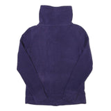 CALVIN KLEIN Womens Purple Zip Jacket S Polyester Blend Plain Stylish Comfort