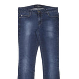 RIFLE Womens Slim Blue Denim Cotton Blend Jeans W30 L29 Classic Zip Waist