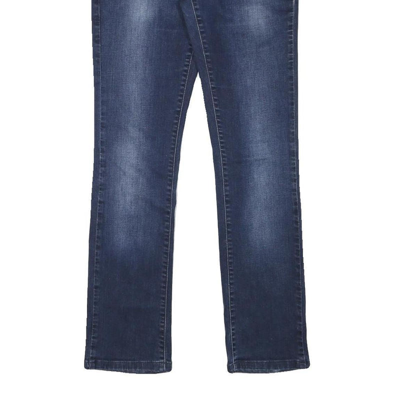 RIFLE Womens Slim Blue Denim Cotton Blend Jeans W30 L29 Classic Zip Waist