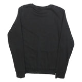 PUMA Womens Black Cotton Blend Crew Neck Sweatshirt UK 12 Casual Pullover