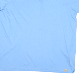 CARHARTT Mens Blue Relaxed Fit 2XL Short Sleeve V-Neck Cotton Blend T-Shirt
