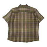 Woolrich Checked Short Sleeve Shirt - XL Beige Cotton