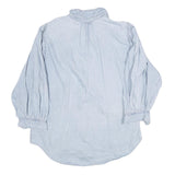 ZARA Womens Blue Denim Shirt Long Sleeve Collared M Button Front Casual Top