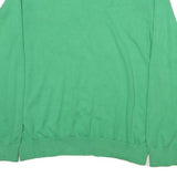 TOMMY HILFIGER Mens Green Navy & Grey Patterned V Neck Jumper Cable Knit L