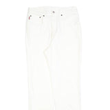 MARCEL SCHEINER Womens White Regular Fit Straight Denim Jeans Cotton Blend W28