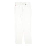 MARCEL SCHEINER Womens White Regular Fit Straight Denim Jeans Cotton Blend W28