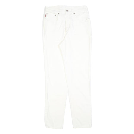 MARCEL SCHEINER Womens White Regular Fit Straight Denim Jeans Cotton Blend W28