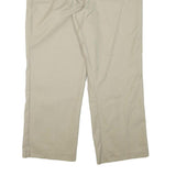 DICKIES Mens Cotton Blend Beige Regular Straight Trousers W42 L30 Workwear