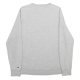 CHAMPION Mens Grey Pullover Crew Neck Sweatshirt M Cotton Blend Classic