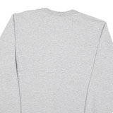 CHAMPION Mens Grey Crew Neck S Cotton Logo Sweatshirt Pullover Casual