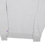 CHAMPION Mens Grey Crew Neck S Cotton Logo Sweatshirt Pullover Casual